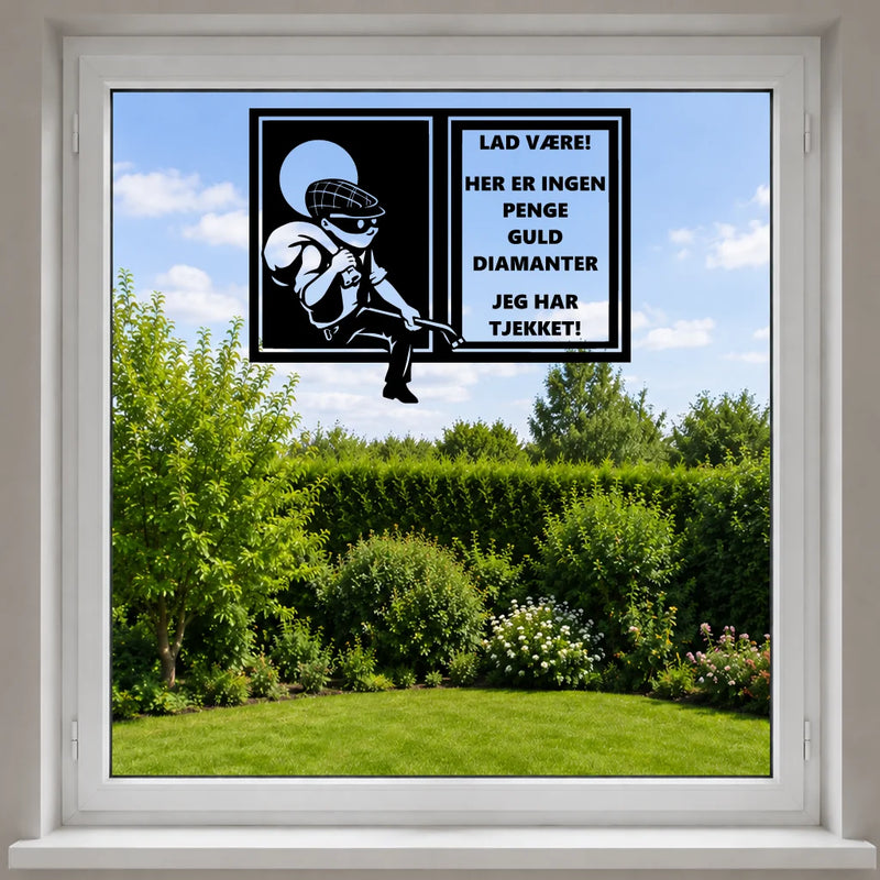 Tjuven – fönstersticker