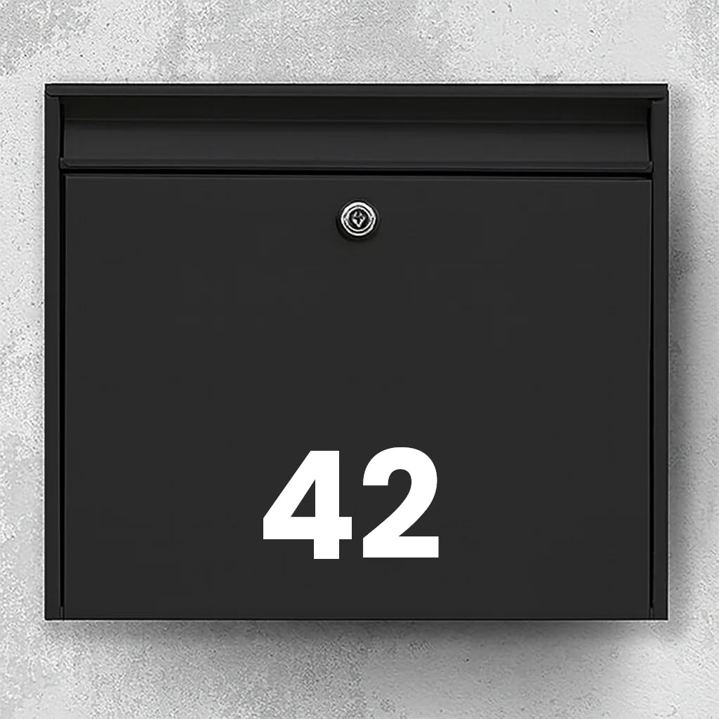 Brevlådeklistermärke - husnummer