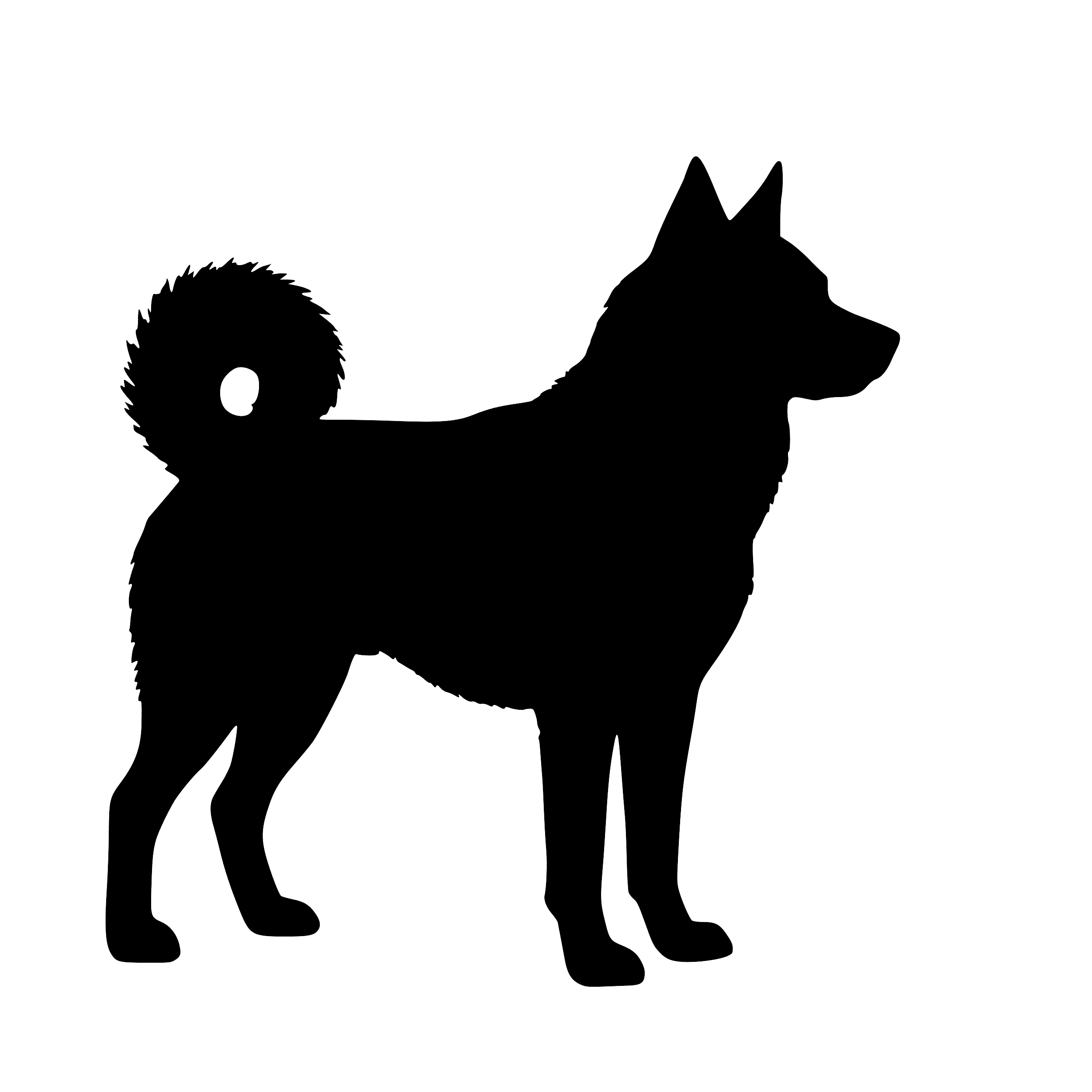 Jämthund – Enkelmotiv Dekal