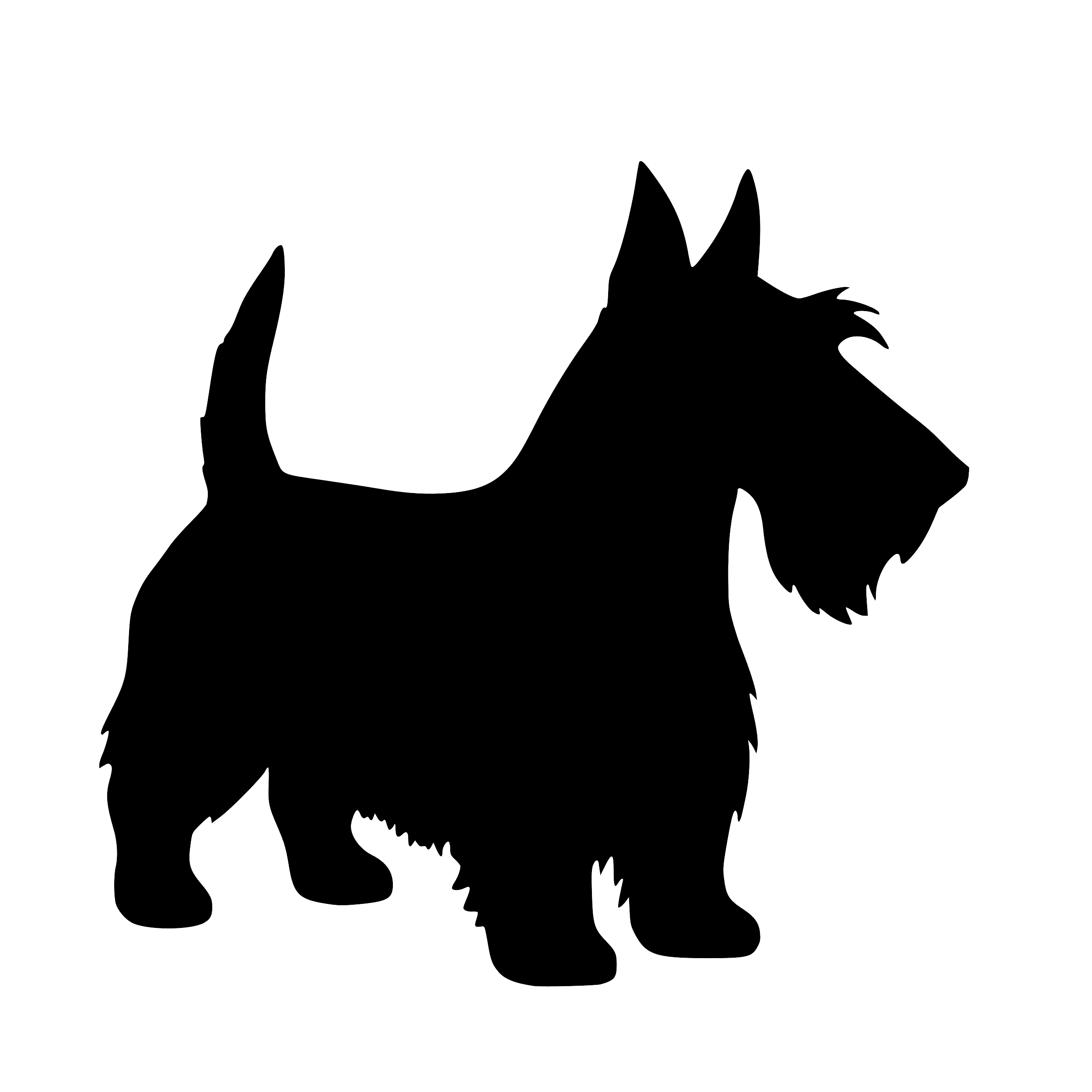 Scottish Terrier – Enkelmotiv Dekal