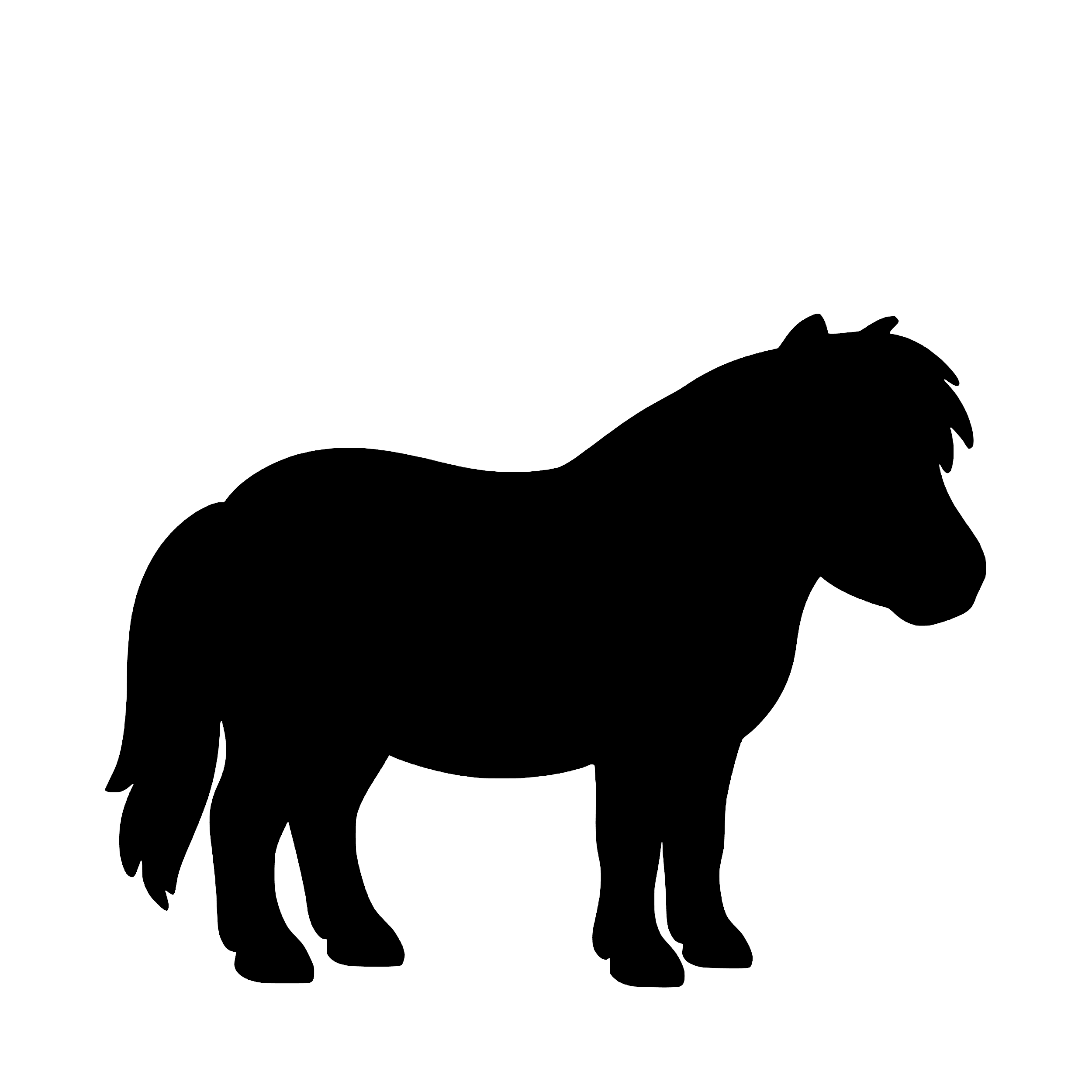 Shetlandsponny – Enkelmotiv Dekal