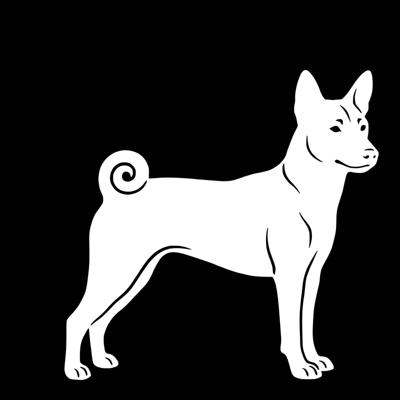 Basenji – Enkelmotiv Dekal
