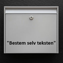 Namnskylt för brevlåda - designa din egen text (specialdesignad) - robust utomhusklistermärke med hög läsbarhet