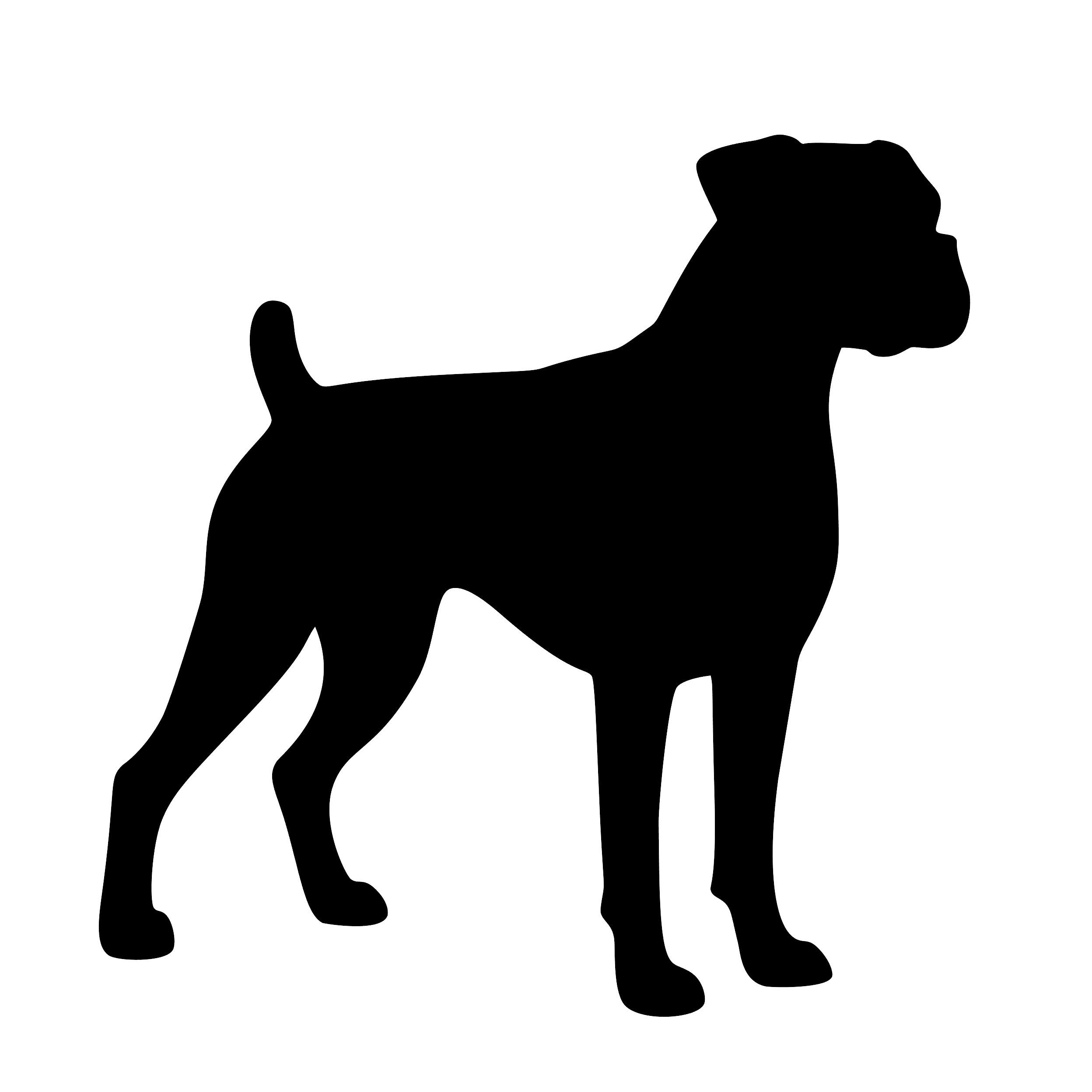 Boxer – Enkelmotiv Dekal