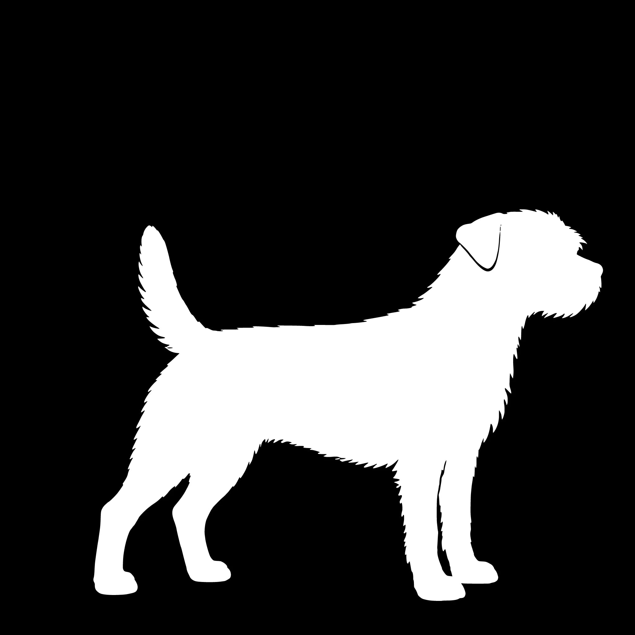 Borderterrier – Enkelmotiv Dekal