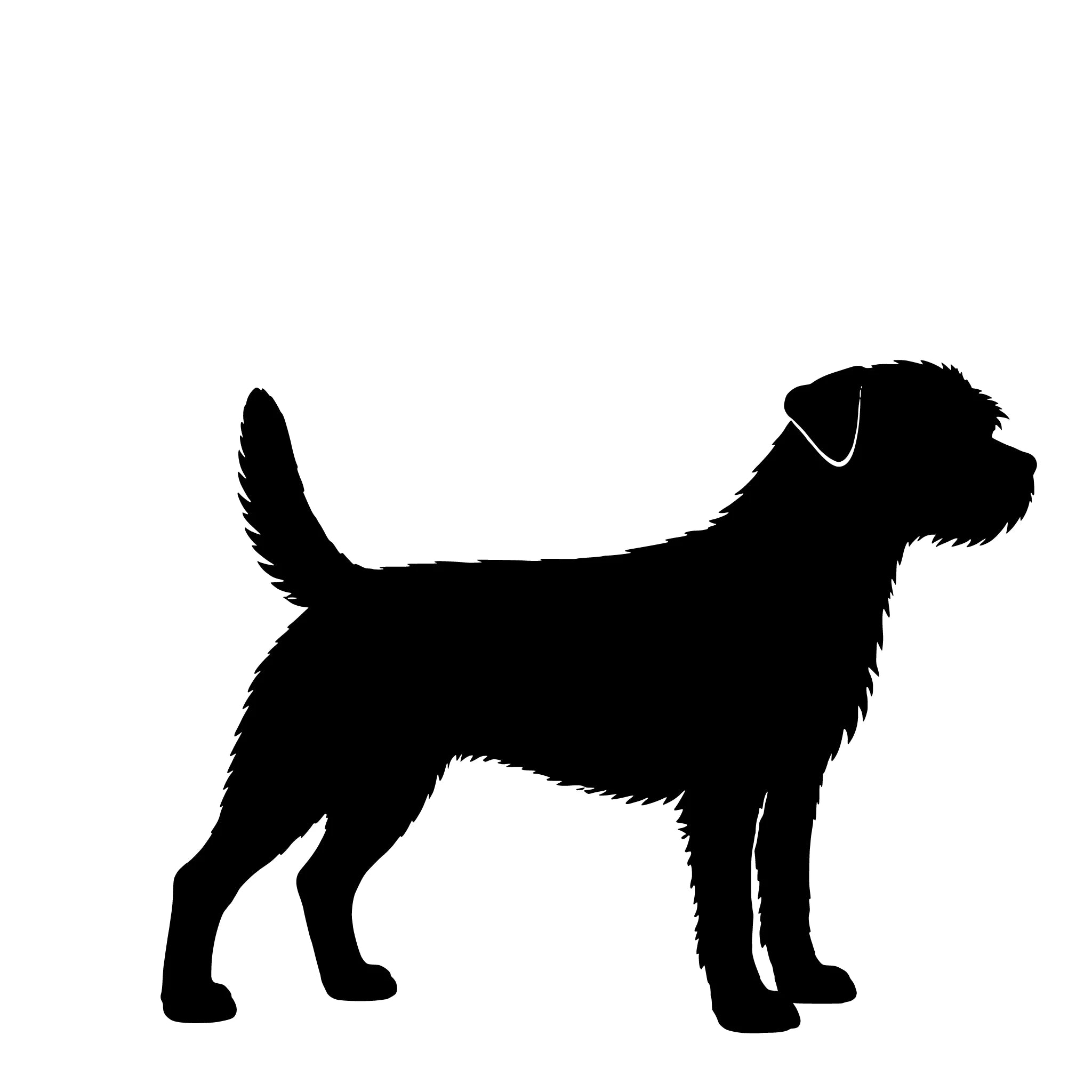 Borderterrier – Enkelmotiv Dekal
