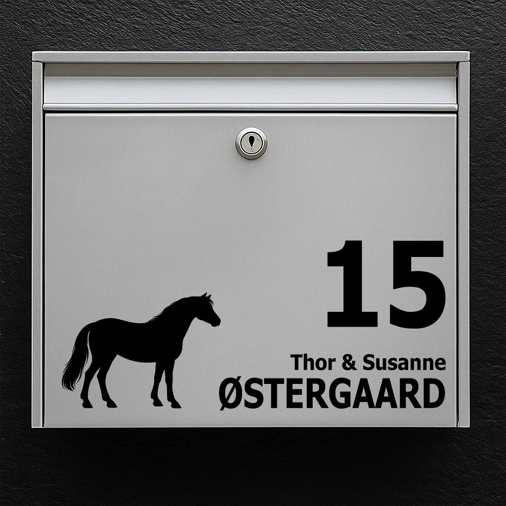 Brevlådeklistermärke med Connemarapony