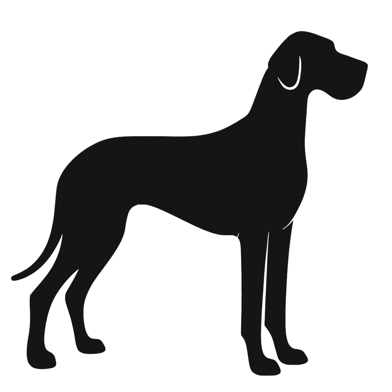 Granddanois – Enkelmotiv Dekal