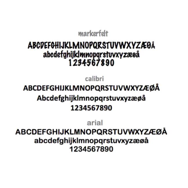 Brevlådeklistermärke - bestäm texten själv (max 30x30cm)