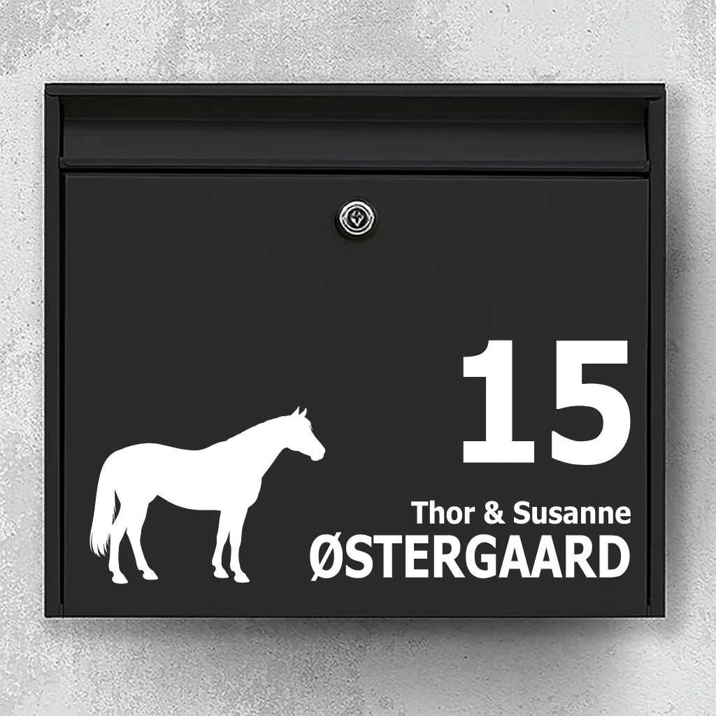 Brevlådeklistermärke med Pinto