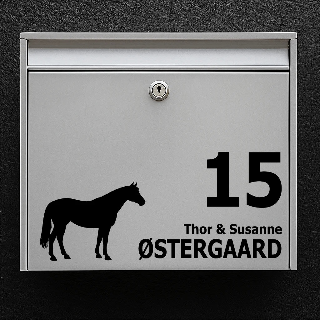 Brevlådeklistermärke med Pinto