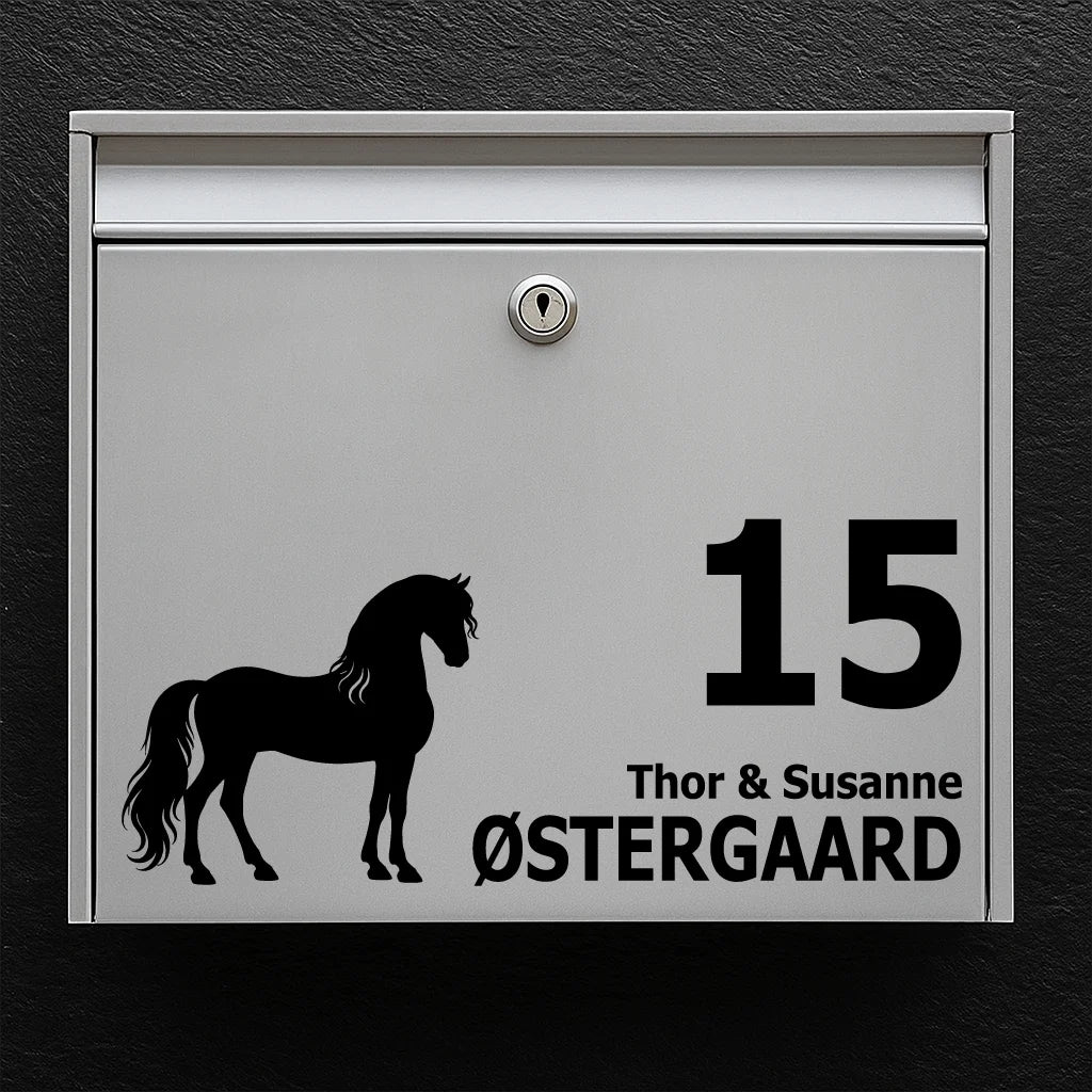 Brevlådeklistermärke med PRE / Andalusier