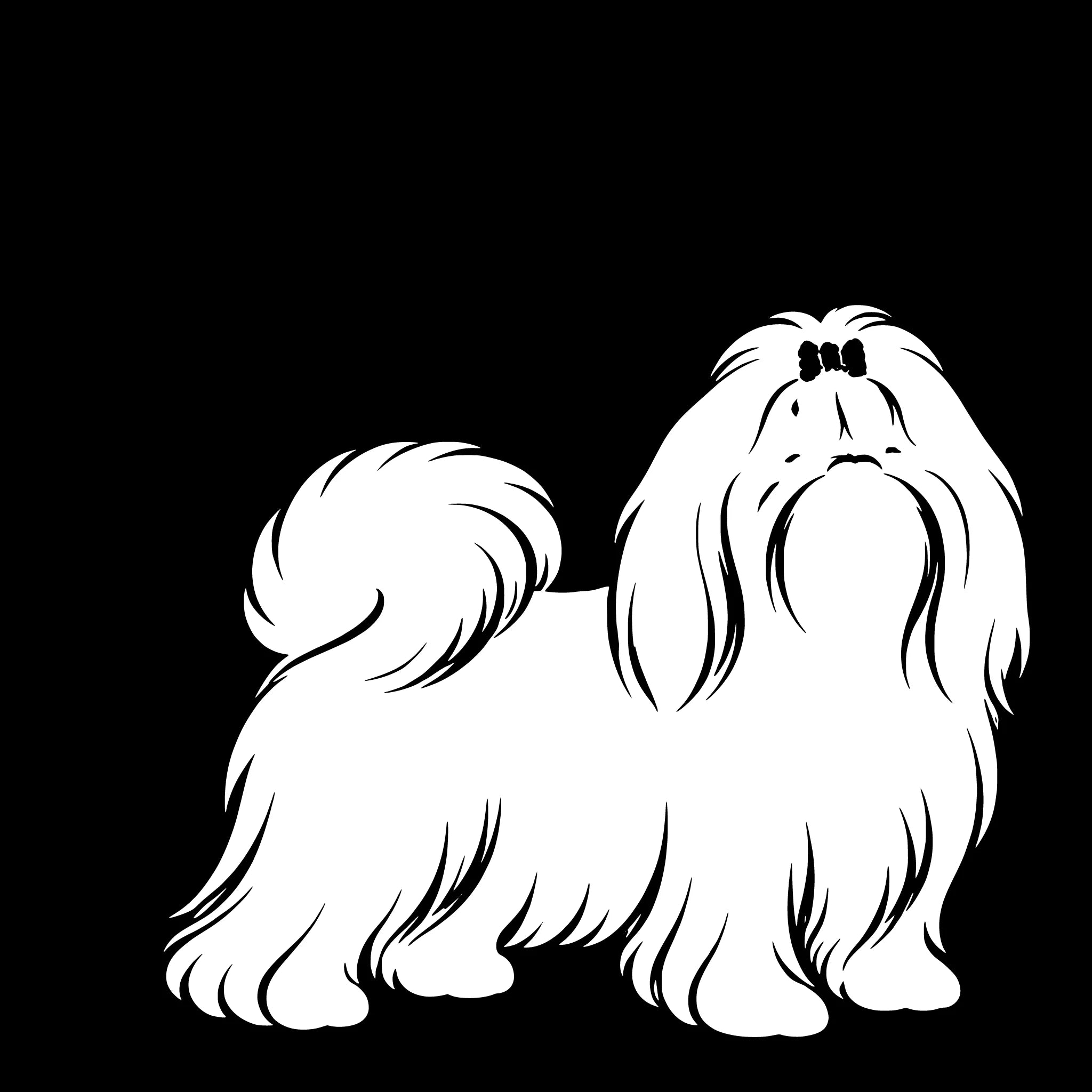 Shih Tzu – Enkelmotiv Dekal