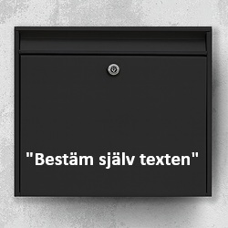 Namnskylt brevlåda - Bestäm själv texten (max. 30x30cm)