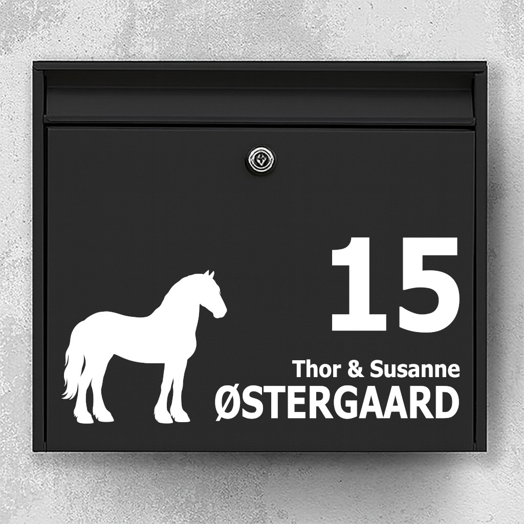 Namnskylt brevlåda - Frieser