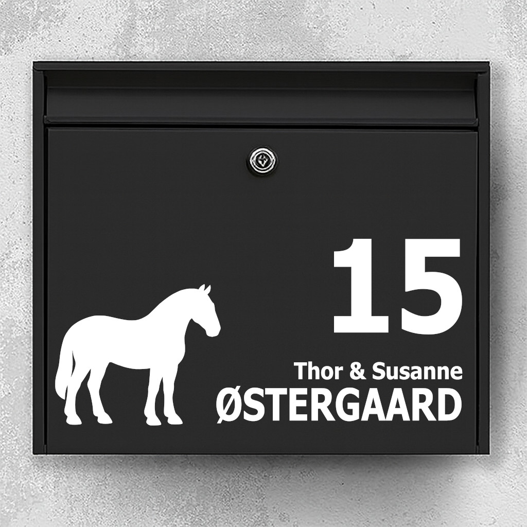 Namnskylt brevlåda - Oldenburger
