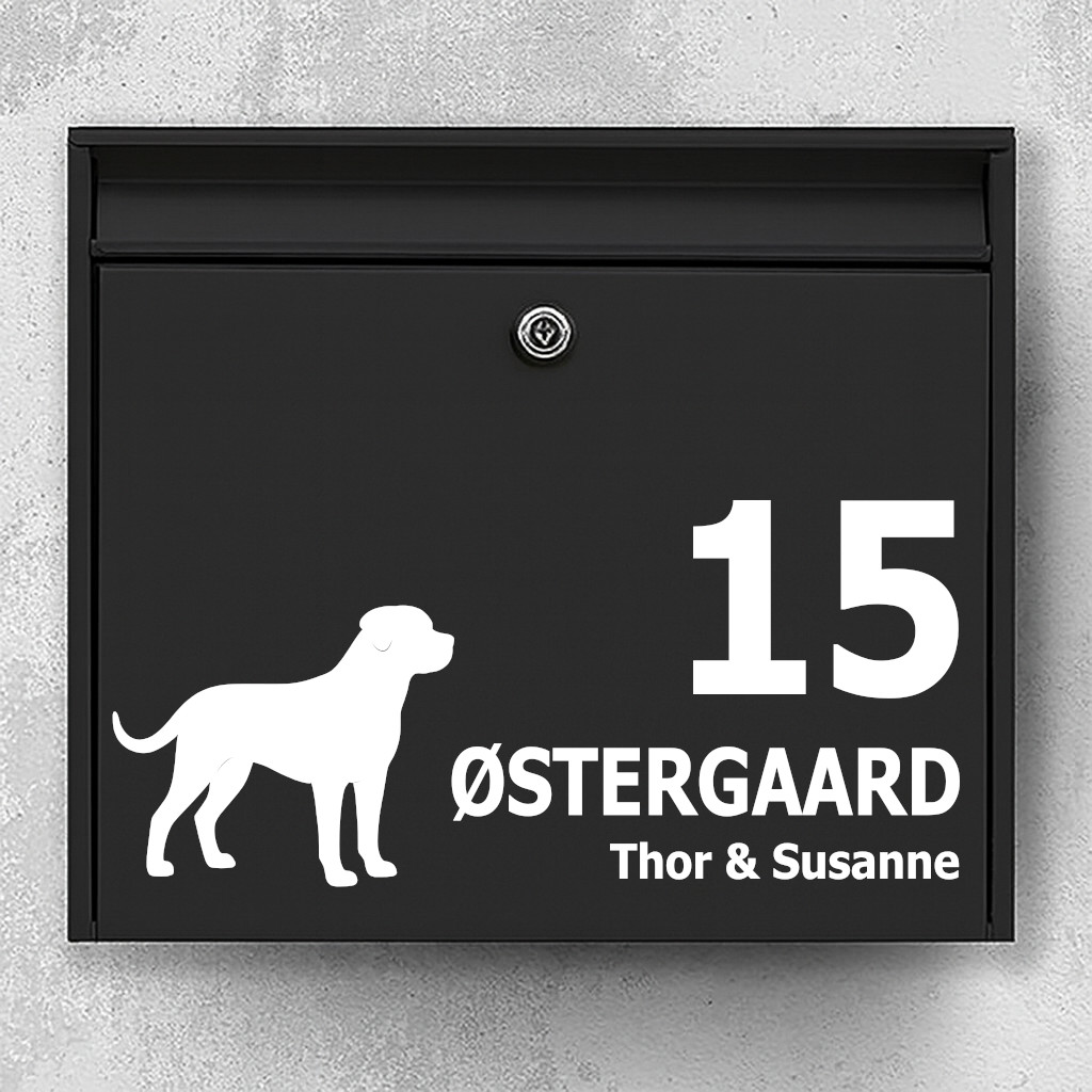 Namnskylt brevlåda - Rottweiler
